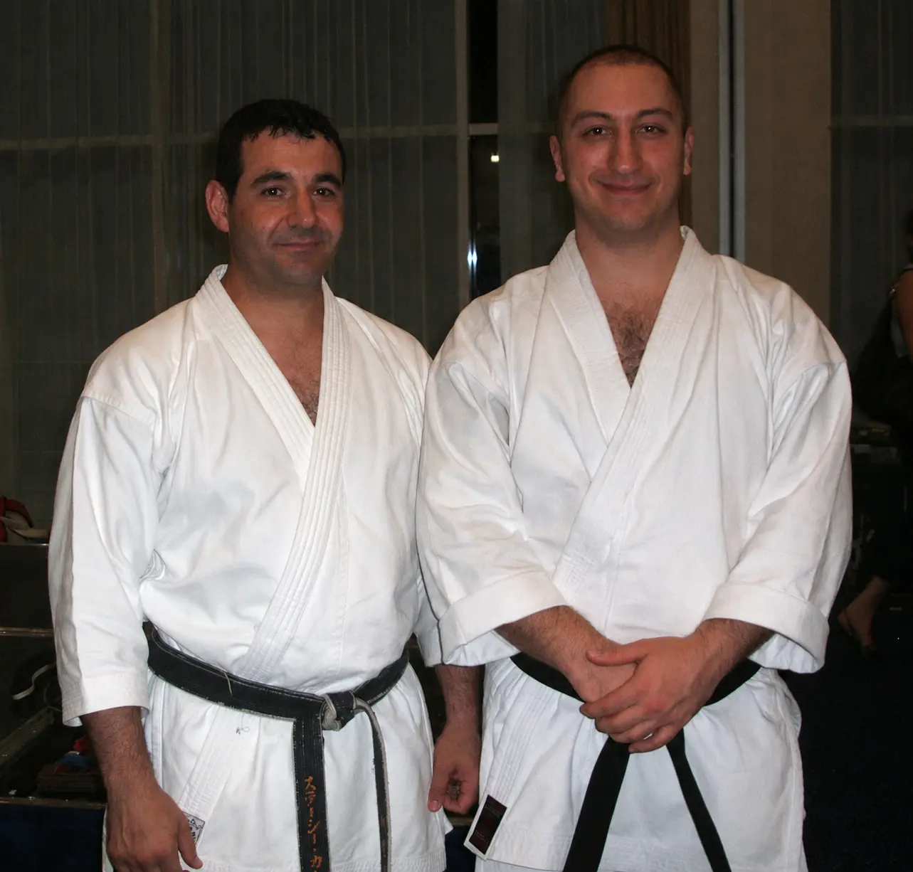 Olgun learning karate from Stacey Karetsian [7th Dan Goju Ryu & Goju Kai]